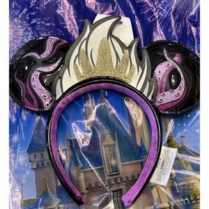 Disney Parks Ursula Villain Little Mermaid Ears Headband  NEW